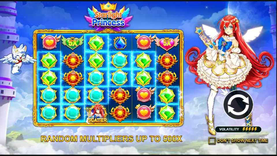 Tela de Starlight Princess